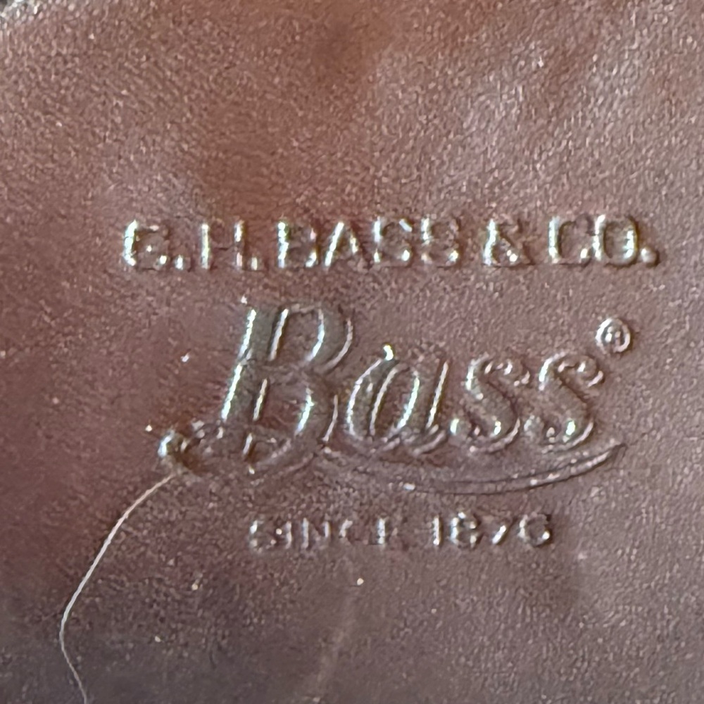 Bass Brown Leather Loafers with Fringe Detail Size 9M - Picture 7 of 12